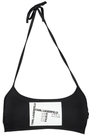 KARL LAGERFELD BEACHWEAR COSTUME PARTE SOPRA DONNA NERO