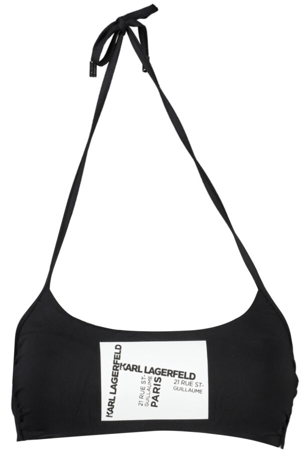 KARL LAGERFELD BEACHWEAR COSTUME PARTE SOPRA DONNA NERO