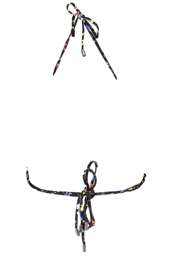 KARL LAGERFELD BEACHWEAR COSTUME PARTE SOPRA DONNA NERO - immagine 2