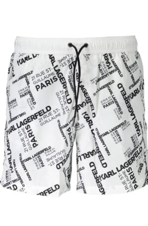 KARL LAGERFELD BEACHWEAR COSTUME PARTE SOTTO UOMO BIANCO