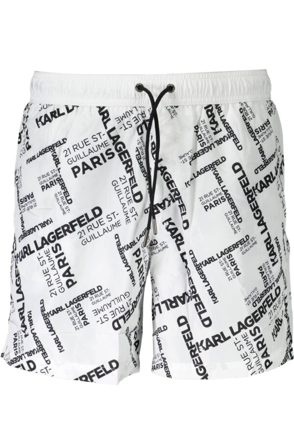KARL LAGERFELD BEACHWEAR COSTUME PARTE SOTTO UOMO BIANCO