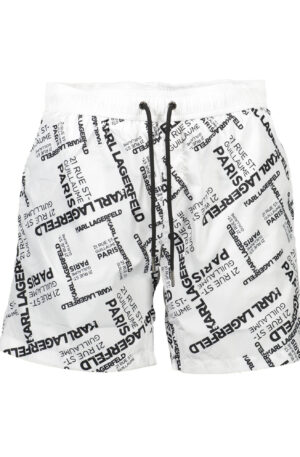 KARL LAGERFELD BEACHWEAR COSTUME PARTE SOTTO UOMO BIANCO