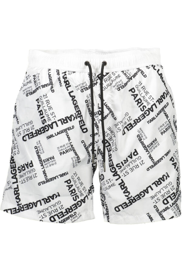 KARL LAGERFELD BEACHWEAR COSTUME PARTE SOTTO UOMO BIANCO