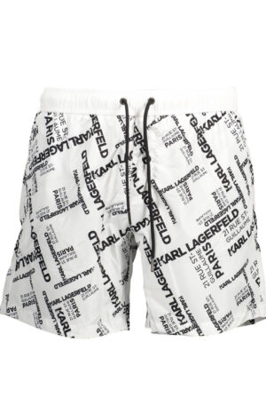 KARL LAGERFELD BEACHWEAR COSTUME PARTE SOTTO UOMO BIANCO
