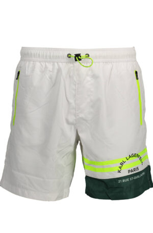 KARL LAGERFELD BEACHWEAR COSTUME PARTE SOTTO UOMO BIANCO
