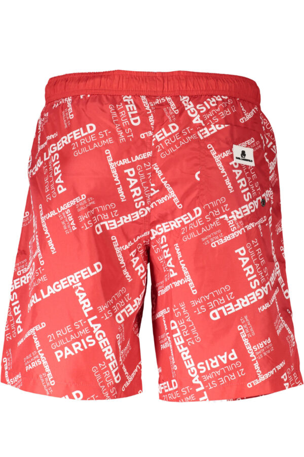 KARL LAGERFELD BEACHWEAR COSTUME PARTE SOTTO UOMO ROSSO - immagine 2