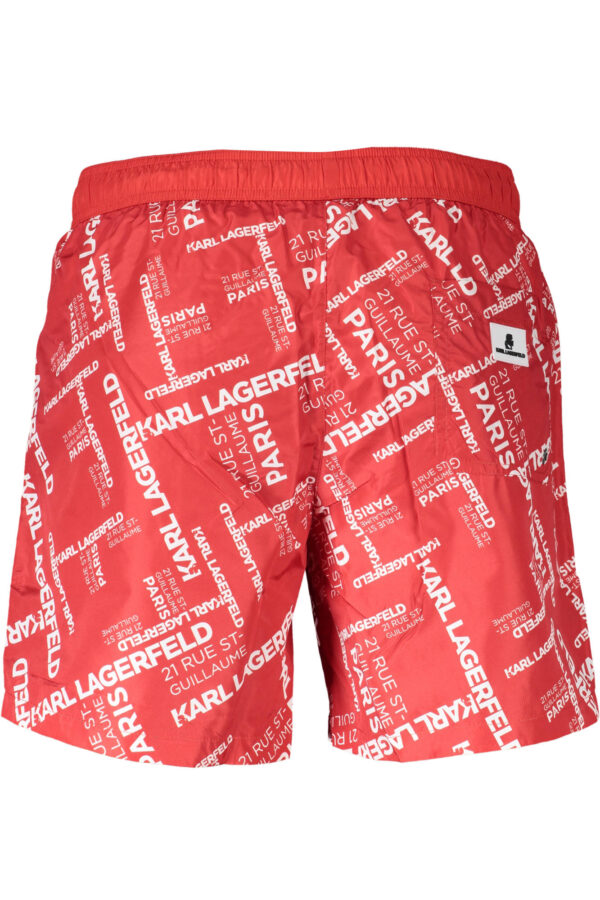 KARL LAGERFELD BEACHWEAR COSTUME PARTE SOTTO UOMO ROSSO - immagine 2