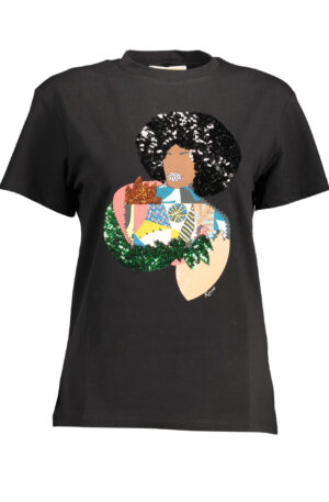 KOCCA T-SHIRT MANICHE CORTE DONNA NERO