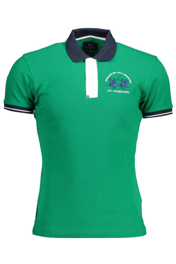LA MARTINA POLO MANICHE CORTE UOMO VERDE