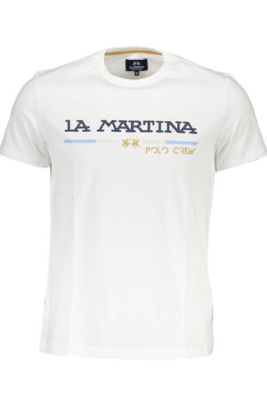 LA MARTINA T-SHIRT MANICHE CORTE UOMO BIANCO