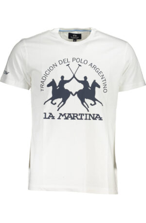 LA MARTINA T-SHIRT MANICHE CORTE UOMO BIANCO