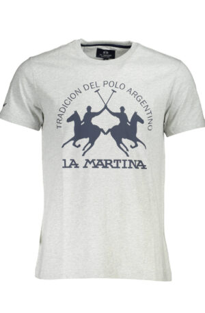 LA MARTINA T-SHIRT MANICHE CORTE UOMO GRIGIO