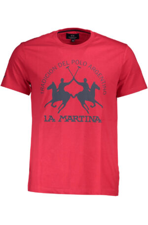 LA MARTINA T-SHIRT MANICHE CORTE UOMO ROSSO