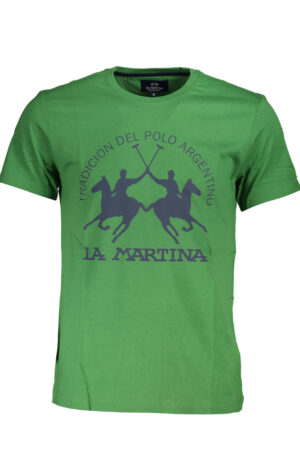 LA MARTINA T-SHIRT MANICHE CORTE UOMO VERDE