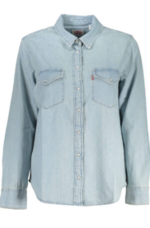 LEVI'S CAMICIA MANICHE LUNGHE DONNA AZZURRO