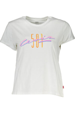 LEVI'S T-SHIRT MANICHE CORTE DONNA BIANCO