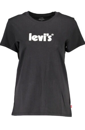 LEVI'S T-SHIRT MANICHE CORTE DONNA NERO