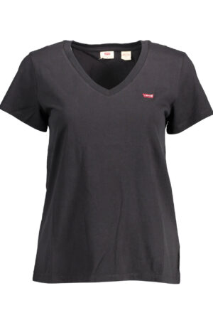 LEVI'S T-SHIRT MANICHE CORTE DONNA NERO