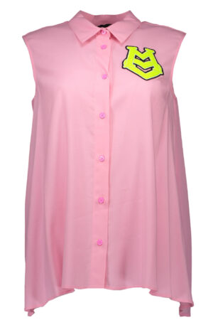 LOVE MOSCHINO CAMICIA SENZA MANICHE DONNA ROSA