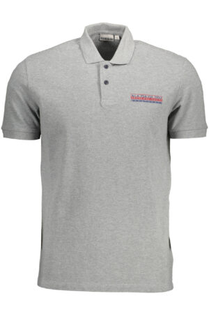 NAPAPIJRI POLO MANICHE CORTE UOMO GRIGIO