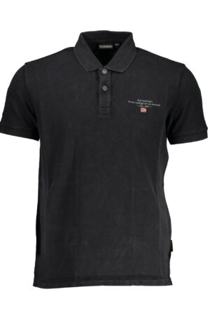 NAPAPIJRI POLO MANICHE CORTE UOMO NERO