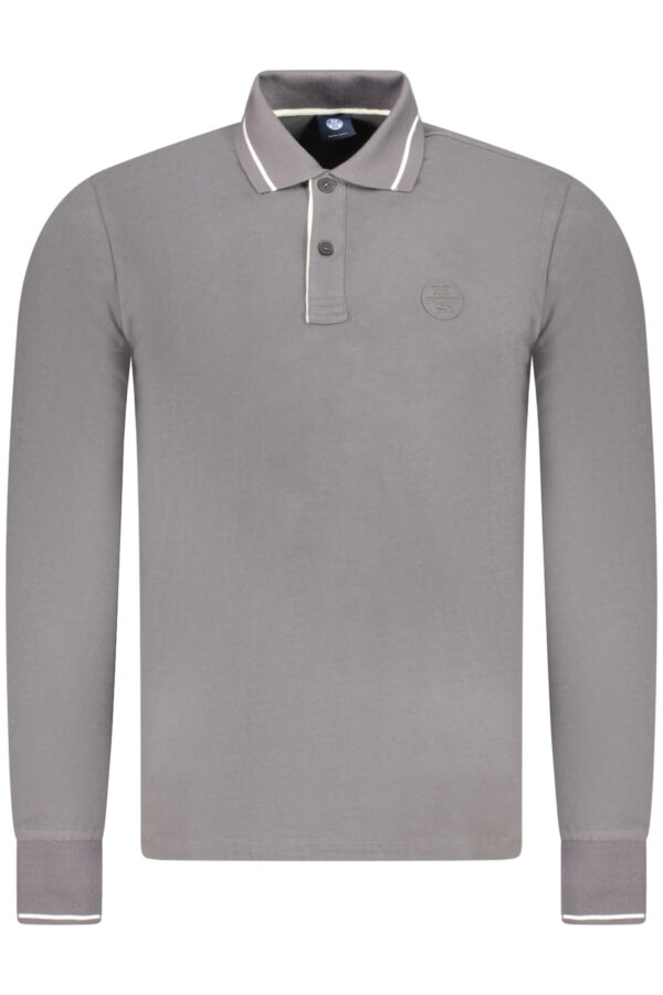 NORTH SAILS POLO MANICHE LUNGHE UOMO GRIGIO