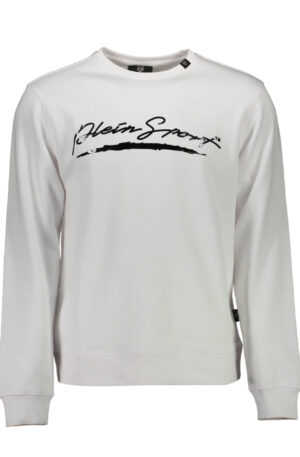 PLEIN SPORT FELPA SENZA ZIP UOMO BIANCO