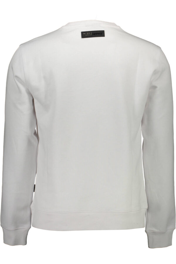 PLEIN SPORT FELPA SENZA ZIP UOMO BIANCO - immagine 2