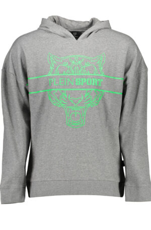 PLEIN SPORT FELPA SENZA ZIP UOMO GRIGIO