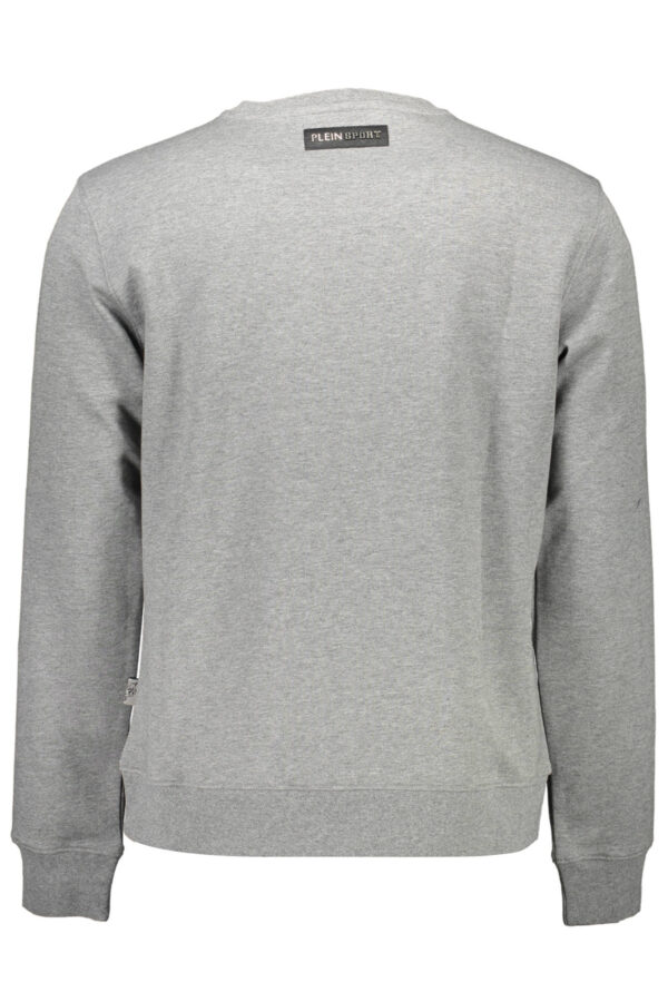 PLEIN SPORT FELPA SENZA ZIP UOMO GRIGIO - immagine 2