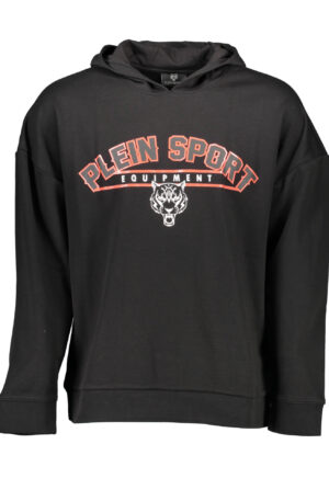 PLEIN SPORT FELPA SENZA ZIP UOMO NERO