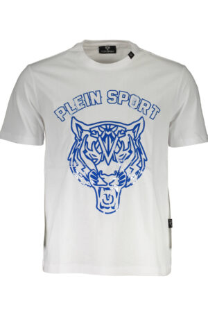 PLEIN SPORT T-SHIRT MANICHE CORTE UOMO BIANCO