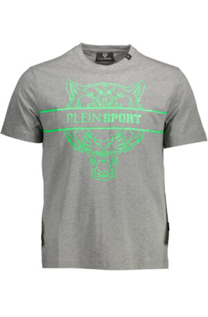PLEIN SPORT T-SHIRT MANICHE CORTE UOMO GRIGIO