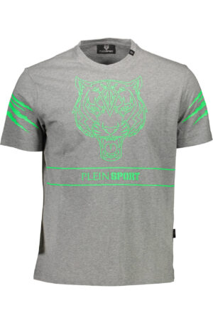 PLEIN SPORT T-SHIRT MANICHE CORTE UOMO GRIGIO