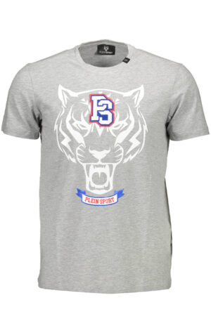 PLEIN SPORT T-SHIRT MANICHE CORTE UOMO GRIGIO