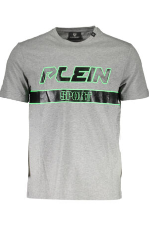 PLEIN SPORT T-SHIRT MANICHE CORTE UOMO GRIGIO