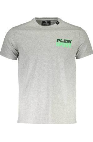 PLEIN SPORT T-SHIRT MANICHE CORTE UOMO GRIGIO