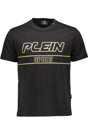 PLEIN SPORT T-SHIRT MANICHE CORTE UOMO NERO