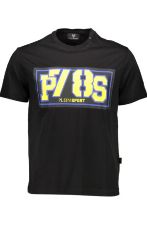 PLEIN SPORT T-SHIRT MANICHE CORTE UOMO NERO