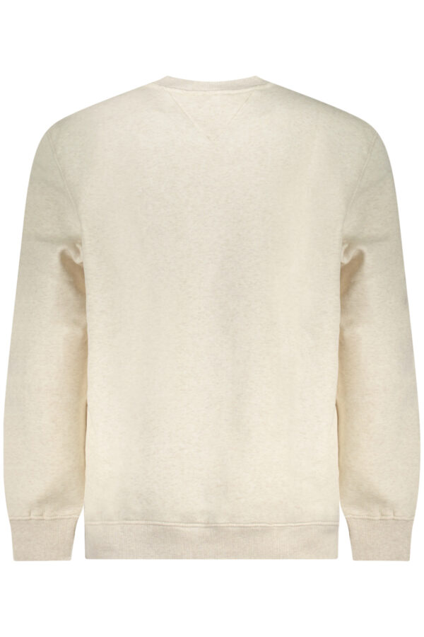 TOMMY HILFIGER FELPA SENZA ZIP UOMO BEIGE - immagine 3