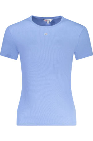 TOMMY HILFIGER T-SHIRT MANICHE CORTE DONNA AZZURRO