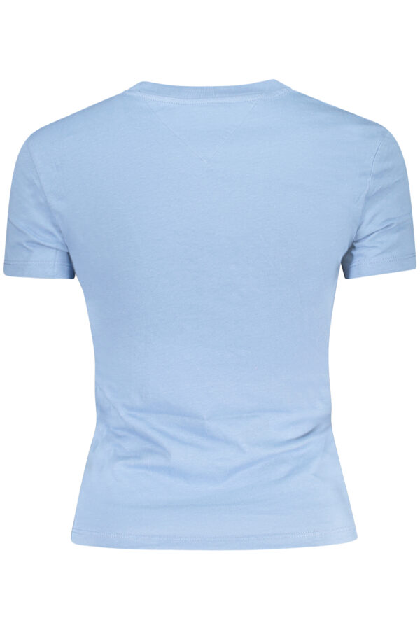 TOMMY HILFIGER T-SHIRT MANICHE CORTE DONNA AZZURRO - immagine 2