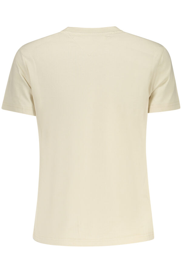 TOMMY HILFIGER T-SHIRT MANICHE CORTE DONNA BEIGE - immagine 2