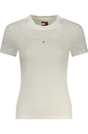 TOMMY HILFIGER T-SHIRT MANICHE CORTE DONNA BIANCO
