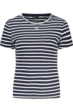 TOMMY HILFIGER T-SHIRT MANICHE CORTE DONNA BLU