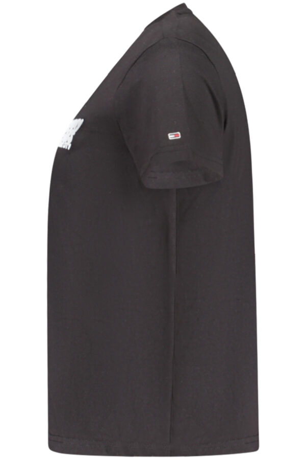 TOMMY HILFIGER T-SHIRT MANICHE CORTE DONNA NERO - immagine 3