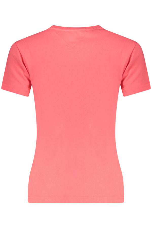 TOMMY HILFIGER T-SHIRT MANICHE CORTE DONNA ROSA - immagine 2