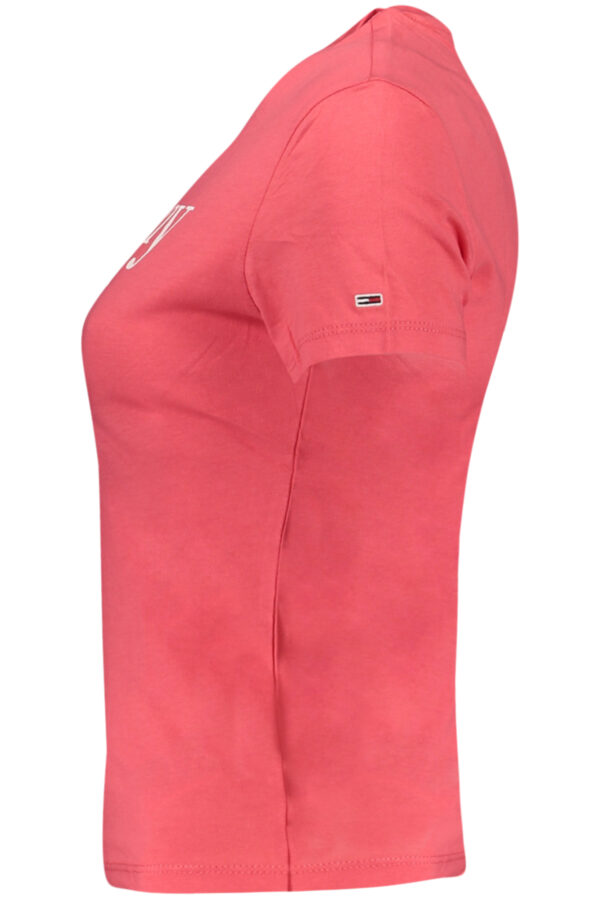 TOMMY HILFIGER T-SHIRT MANICHE CORTE DONNA ROSA - immagine 3