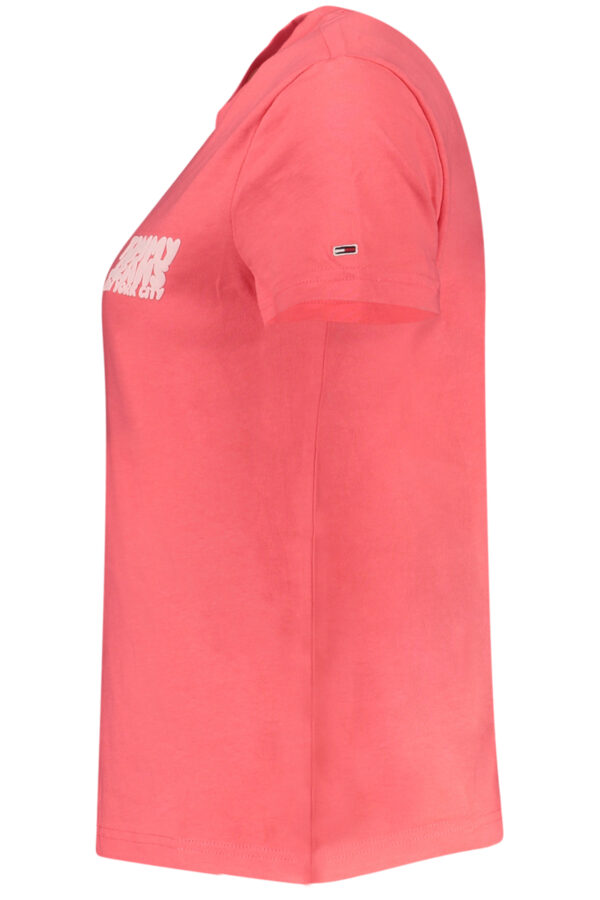 TOMMY HILFIGER T-SHIRT MANICHE CORTE DONNA ROSA - immagine 3