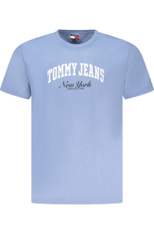TOMMY HILFIGER T-SHIRT MANICHE CORTE UOMO AZZURRO